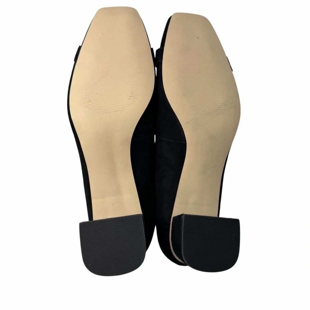 NWOB Talbots Sutton Bamboo Buckle Suede‎ Heels Size 8M